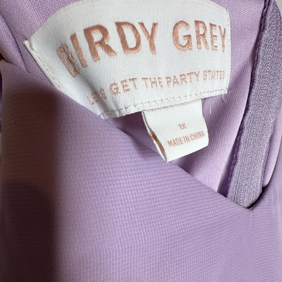 Birdy Grey Devin Convertible Dress Chiffon Lilac size 1x - Picture 6 of 8